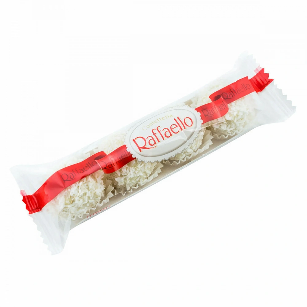 Raffaello: Нежные конфеты с цельным миндалем, 40 гр